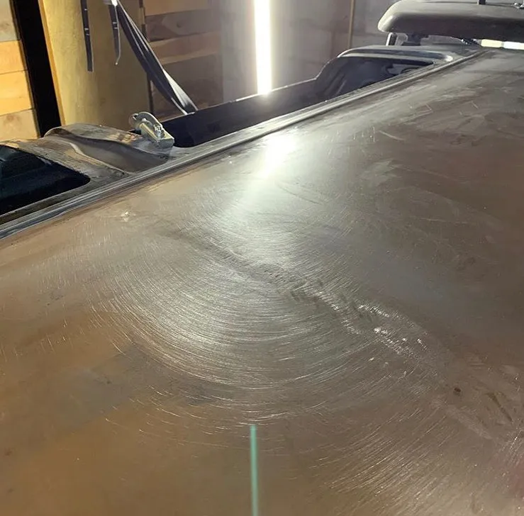 Cleaned up butt welds