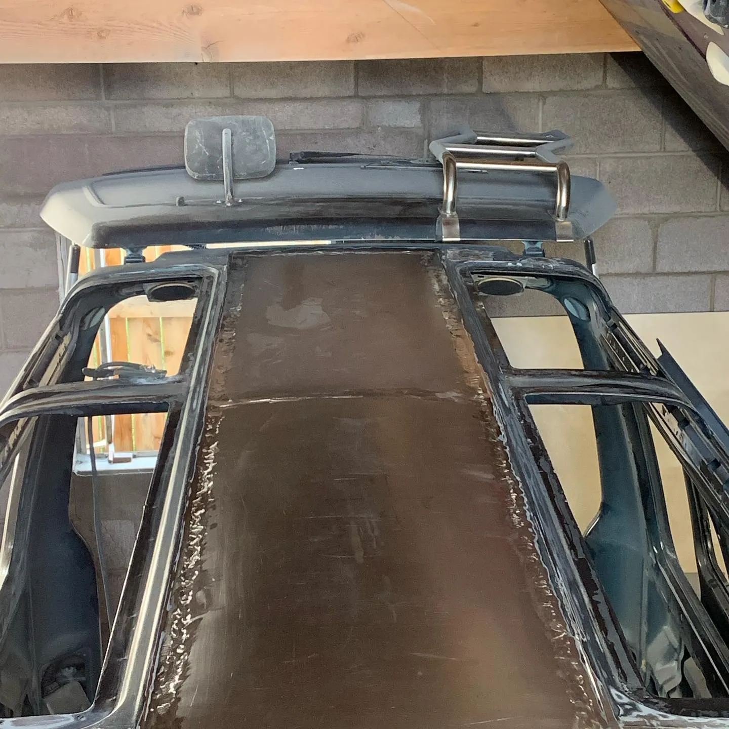 Finished roof panel replacement
