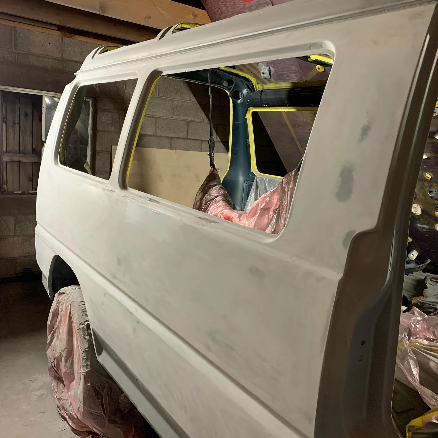 High fill primer applied