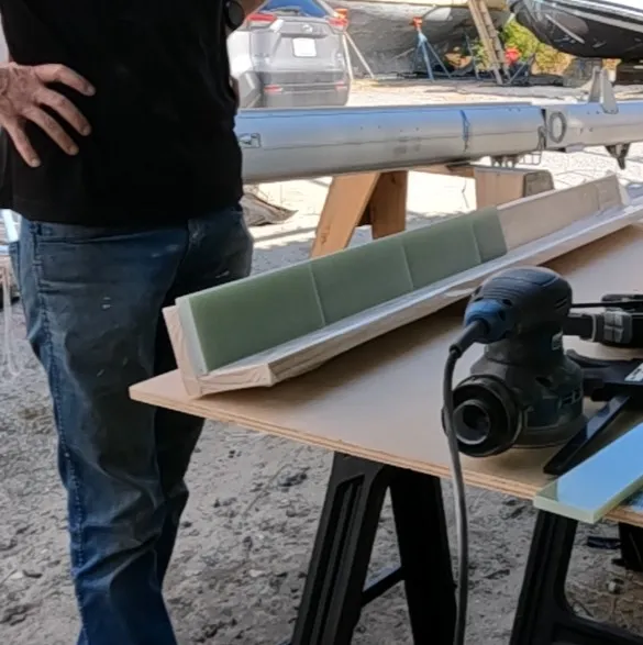 Shimstack dry-fit on workbench